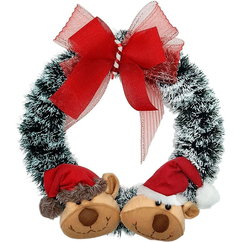 Guirlanda Natalina Decoração De Porta Noel Rena Urso De 35cm C