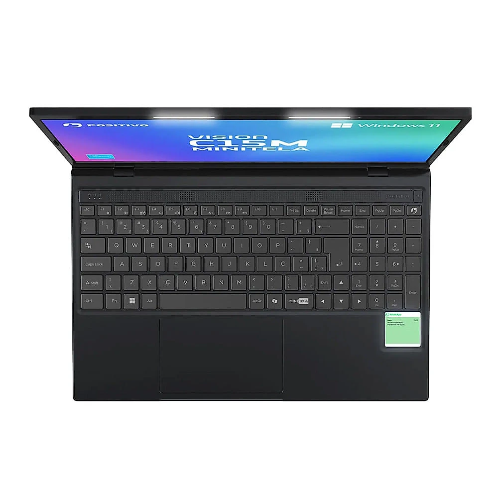 Notebook Positivo Vision C15M Intel Celeron N4500 Windows 11 Home 4GB RAM 128GB eMMC Tela 15  Full HD IPS Antirreflexo Minitela Cinza - Bivolt