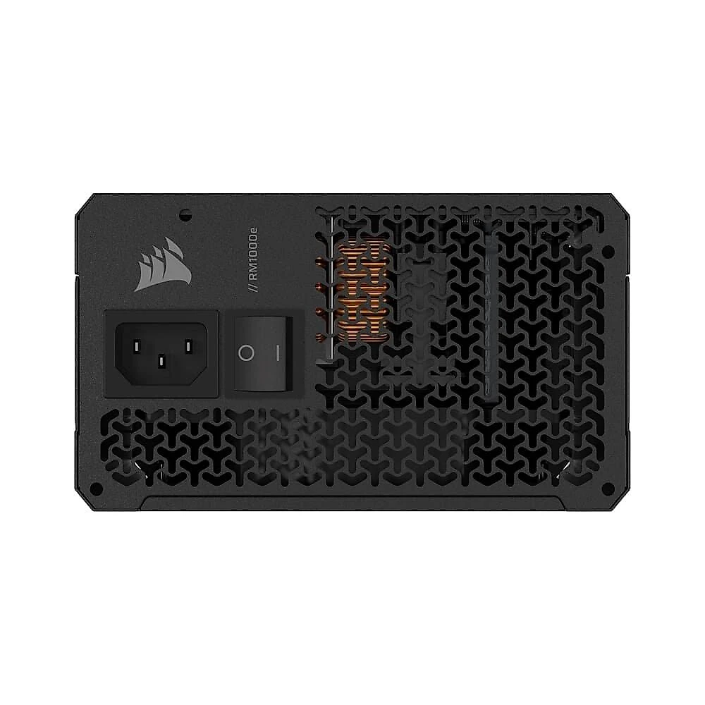 Fonte CORSAIR RM1000e, 1000W, Platinum, Full Modular ATX 3.1 e PCIe 5.1, Eficiência Cybenetics Gold, Baixo ruído, Preto - CP-9020297-BR