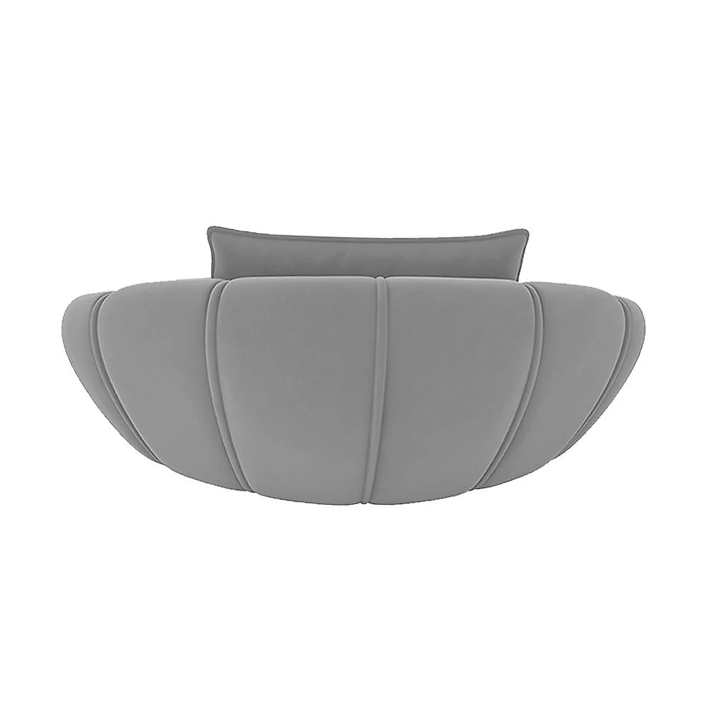Caminha Pet Sallar Home Golden Poltrona Veludo Cinza Claro 78CM
