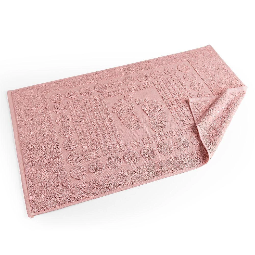 Toalha De Piso Wave Gramatura 700g/m² Antiderrapante 01 Peça 100% Algodão - Nuvem Rosa