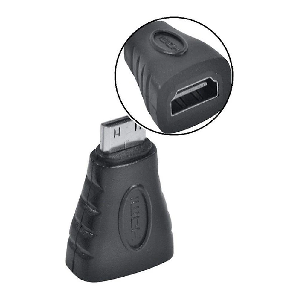 Adaptador Mini HDMI Macho X HDMI Fêmea AHF-MH Bidirecional 19 Pinos Preto Vinik
