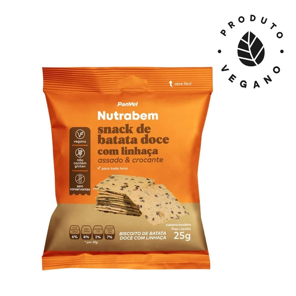Snack Batata Doce Panvel Nutrabem 25g