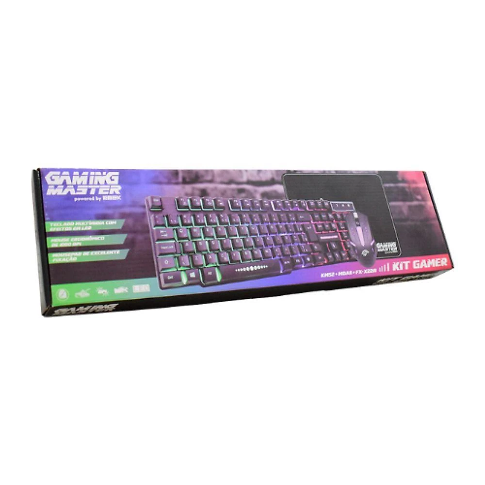 Kit Teclado Gamer K-mex Km52 + Mouse Moa8 + Pad Fx-x2218
