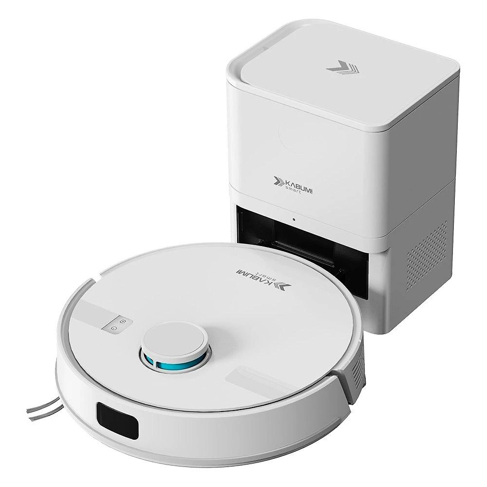Robô Aspirador e Passa Pano KABUM! smart K800 Pro, Mapeia a Laser, Autolimpante, Recarga automática, 13000Pa, APP, 220v, Branco - KSAR81020BR