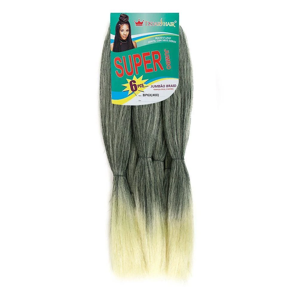 Cabelo para Trança Jumbão Pacotão Box Braids Alto Volume 400g Preto OEM
