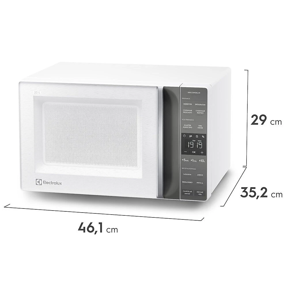 Micro-ondas Electrolux Efficient 23 Litros 4 Receitas ME23B Branco - 110V