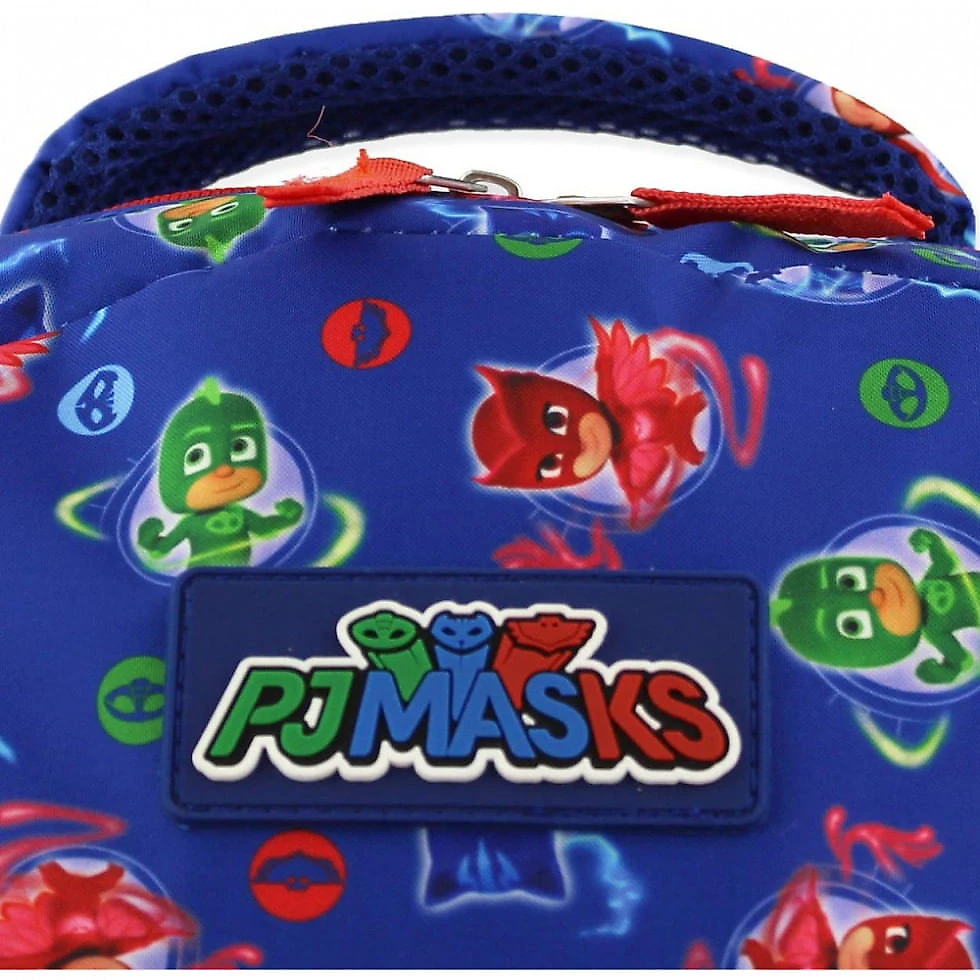 Mochila Escolar Infantil 40cm Disney PJ Masks para Meninos, Azul