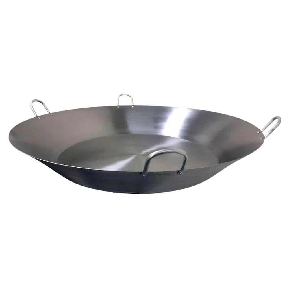 Tacho Paellera Beira Baixa 2mm 97cm 61L Aço Carbono para Paella e Carnes Jamar