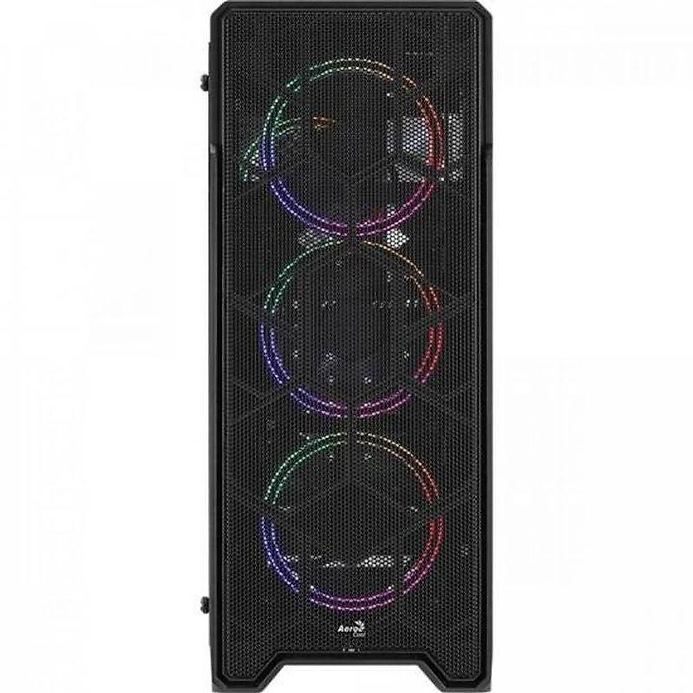 Gabinete Gamer Aerocool Ore Saturn Preto Rgb Lateral...