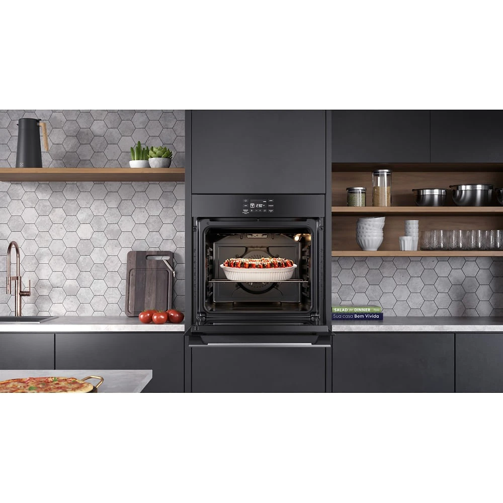 Forno Elétrico de Embutir Electrolux Experience com 80 Litros de Capacidade, Grill e Painel Touch Preto - OE8EA