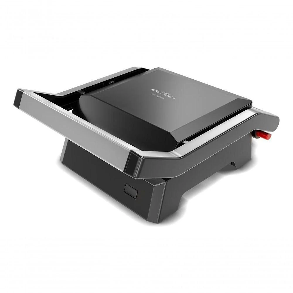 Grill Britânia BGR06A Dura Mais Abertura 180 Graus Chapas Antiaderentes 520W Preto 110V