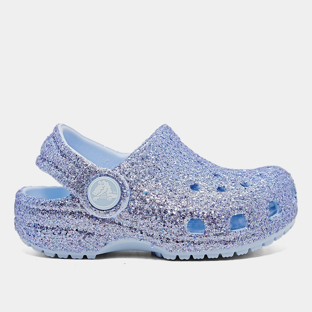 Sandália Crocs Infantil Classic Chunky Glitter Clog T