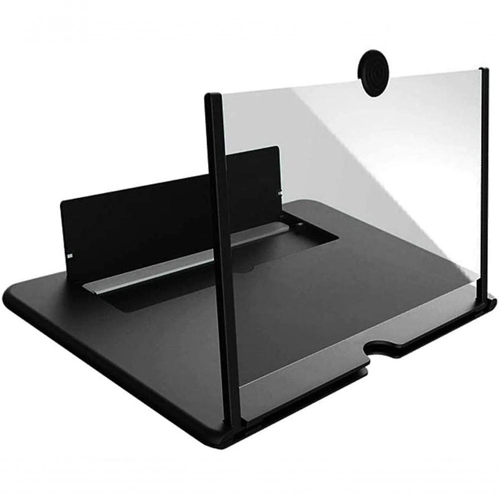 Amplificador De Tela Para Telefone Celular 3d De 12 Polegadas Preto