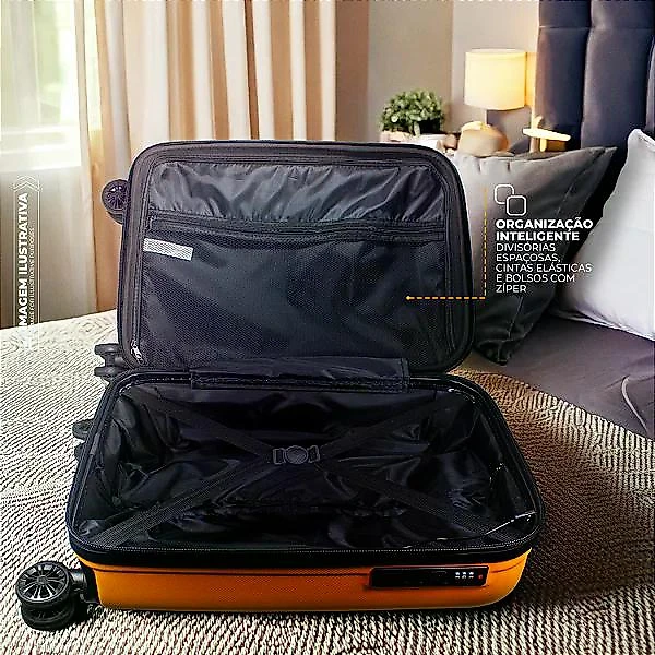 Kit Mala de Bordo para Viagem + Mochila Executiva Dual Shock - Gshield