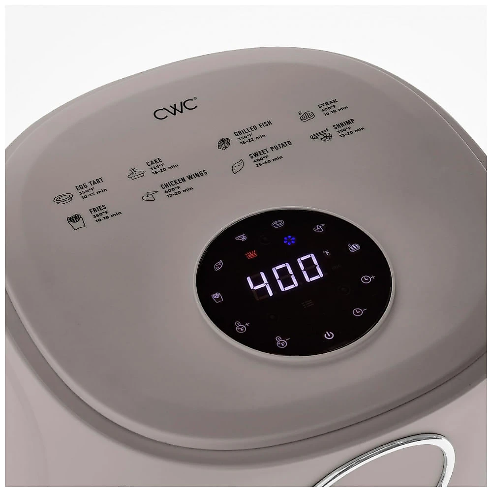 Fritadeira Elétrica Air Fryer COOK WITH COLOR marrom 3,8L Cesta de Vidro 6 Programas 1200W 110V