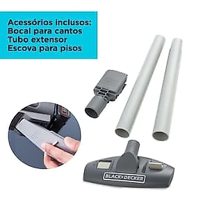 Aspirador de Pó Portátil Black+Decker BCHV001D1E-BR PowerConnect 20V Preto e Cinza Bivolt