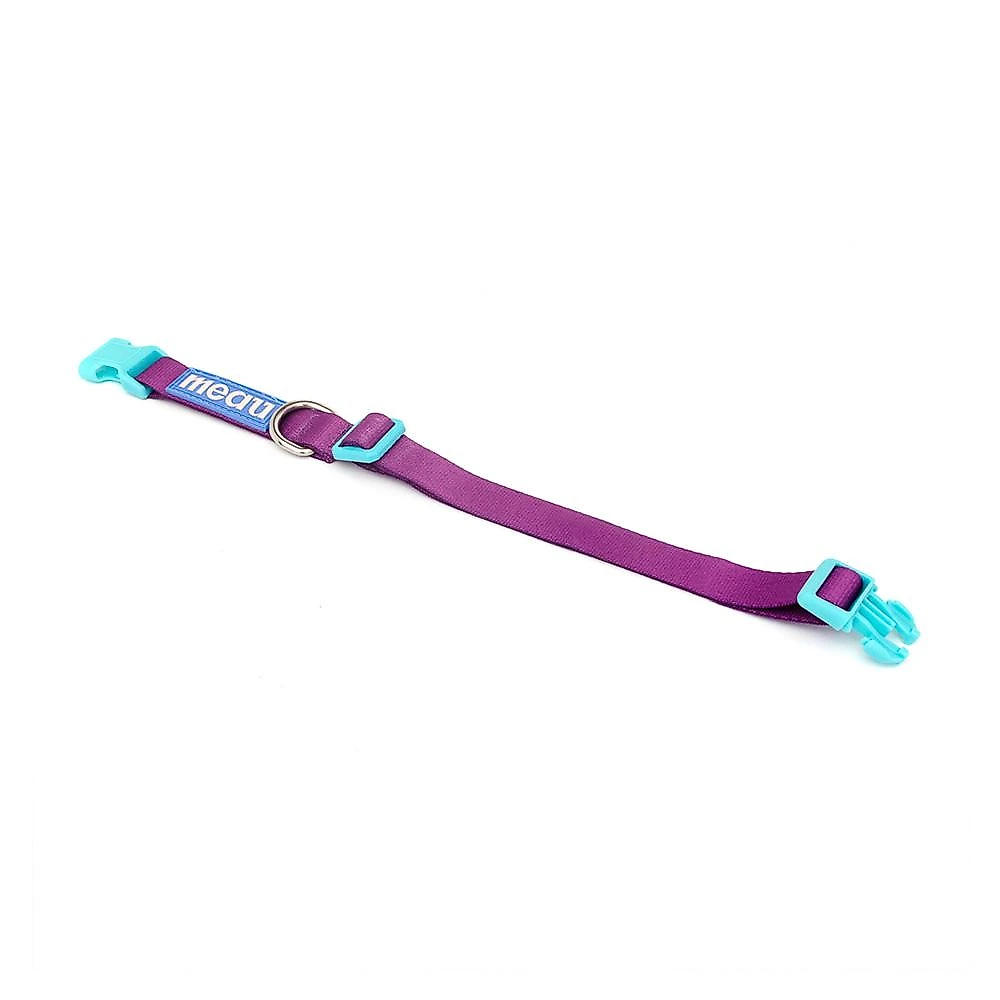 Coleira Meau Duo Roxo Azul - Tam. M