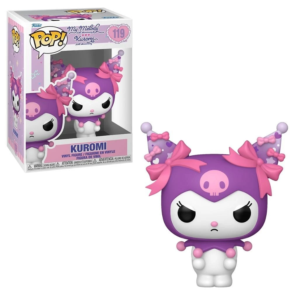 Boneco funko pop! sanrio kuromi 20 anos - kuromi zangada