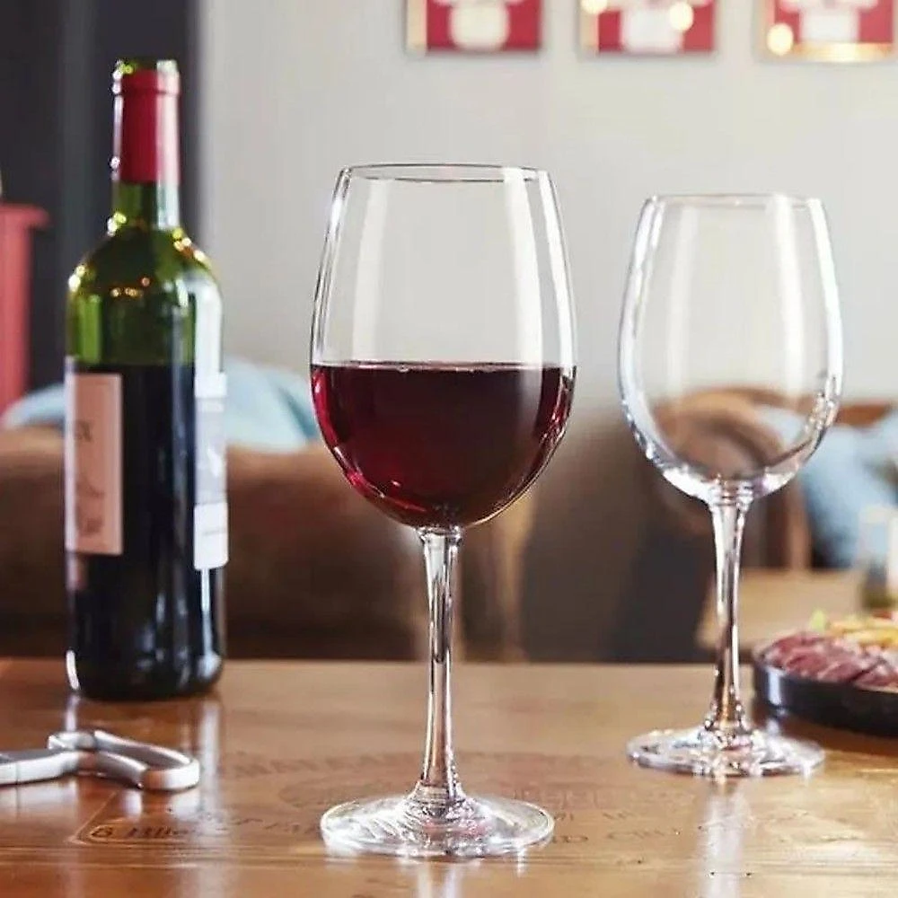 Jogo 4 Taça Para Vinho Tinto 740ml Em Cristal Transparente Wolff