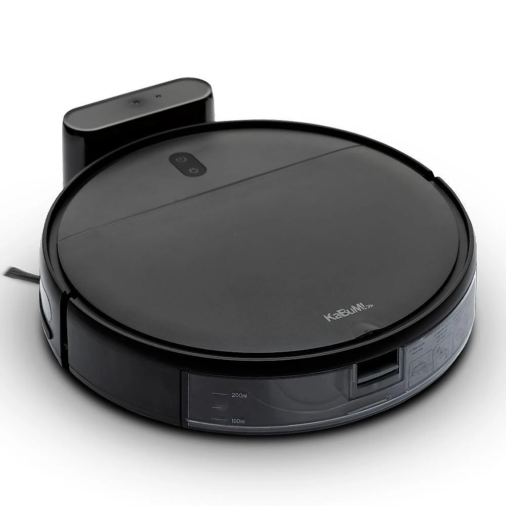 Robô Aspirador e Passa Pano KABUM! smart 100 - 5 Modos de Limpeza, Sensor Anti-Queda, Base de Carregamento - Bivolt - Preto - KBSF007