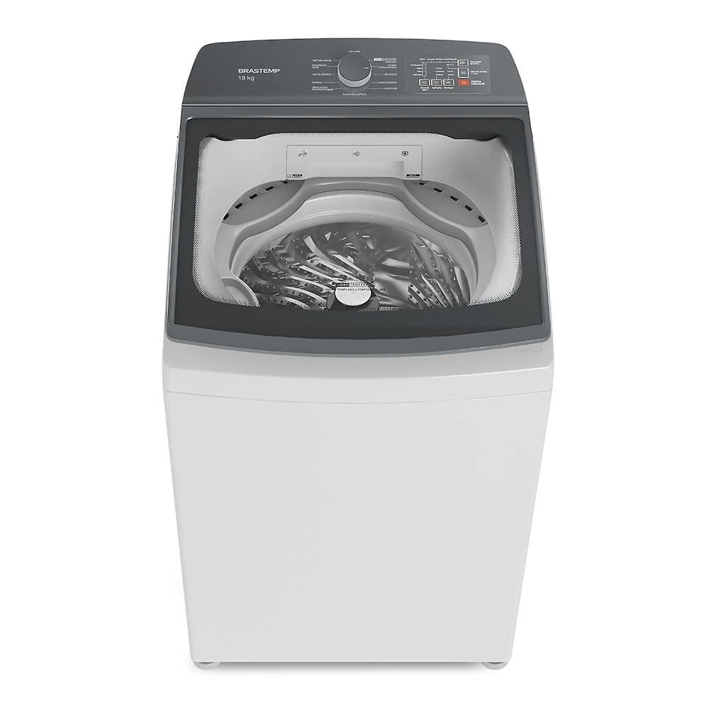 Lavadora de roupas brastemp bwf18ab com ciclo tira manchas advanced e ciclo antibolinha branca - 18kg