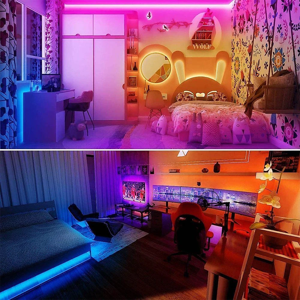Fita De Led Rgb 5 Metros Natal Ornamentaçao Controle Wireless (ja80513)