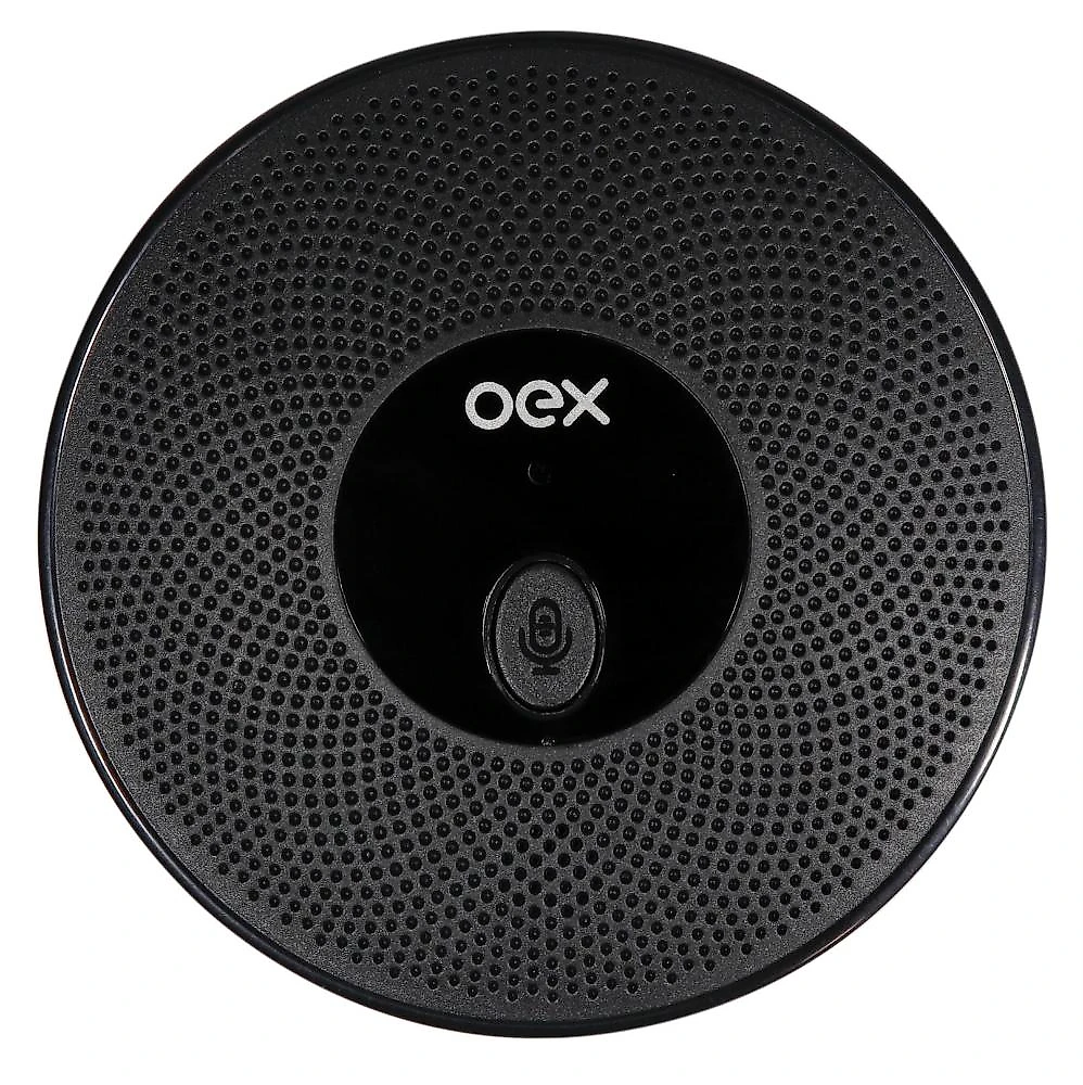 Microfone para conferência omnidirecional preto mk200 oex