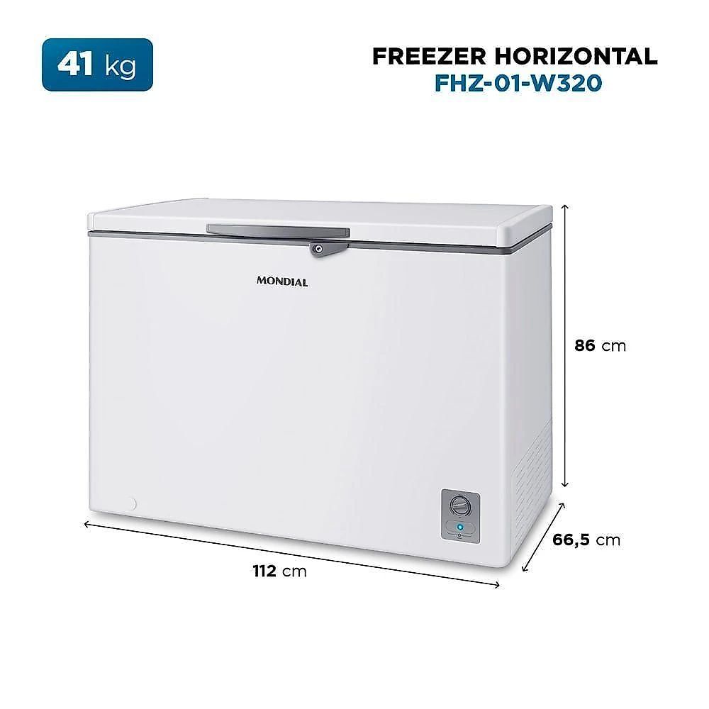 Freezer Horizontal 308L Mondial Branco FHZ-01-W320 220V