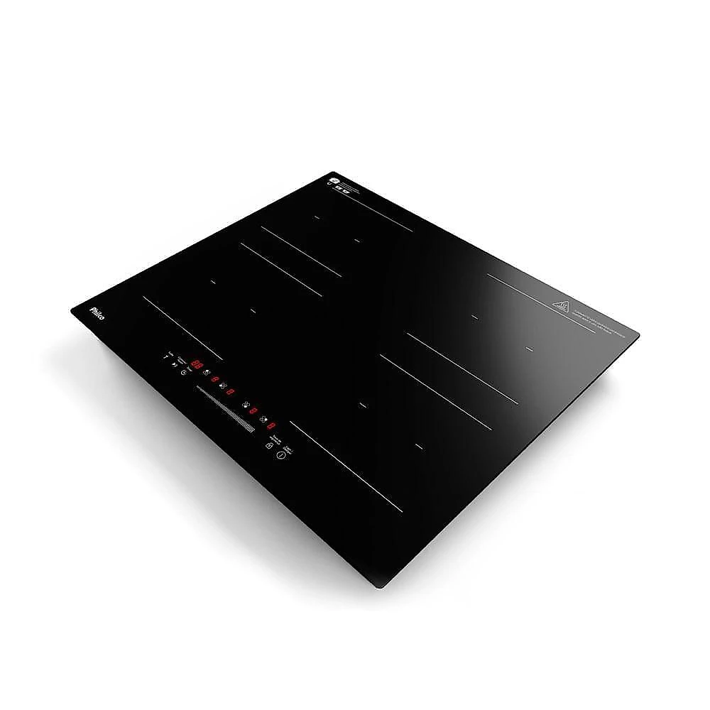 Cooktop De Indução Philco PCTQ1 4 Bocas Função Turbo Display Digital Painel Touch Preto 220V