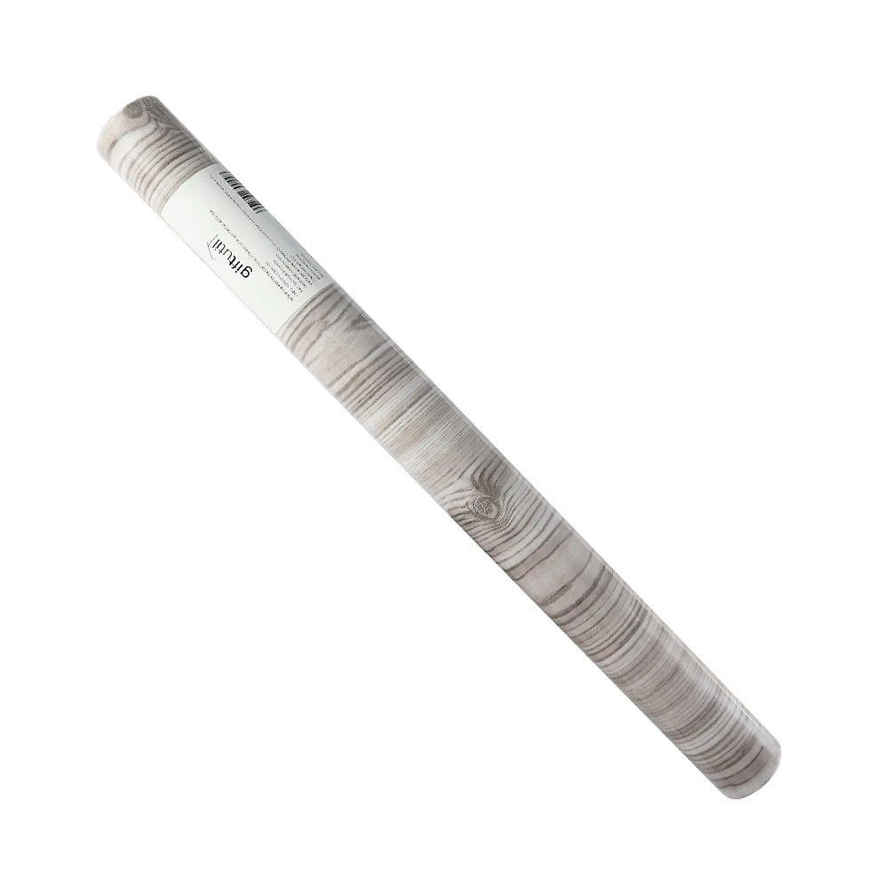 Papel De Parede 5mx45cm Pvc Madeira Cru