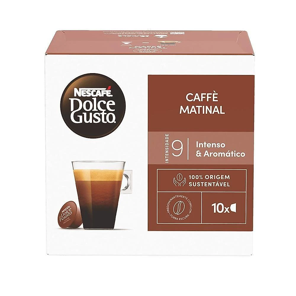 Café em Cápsulas Caffè Matinal Caixa com 10 Unidades Dolce Gusto