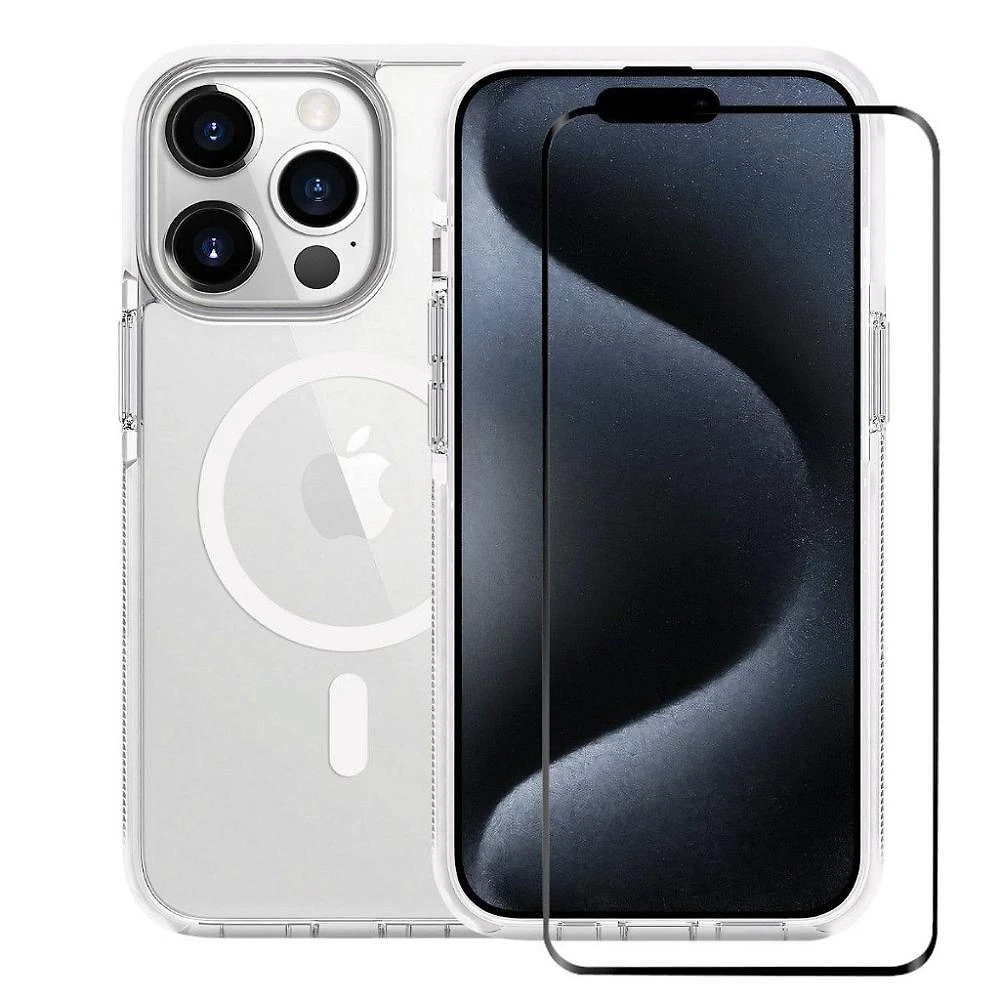 Kit Capa Anti-slip Magsafe E Película Ultra Safe Para Iphone 15 Pro - Gshield