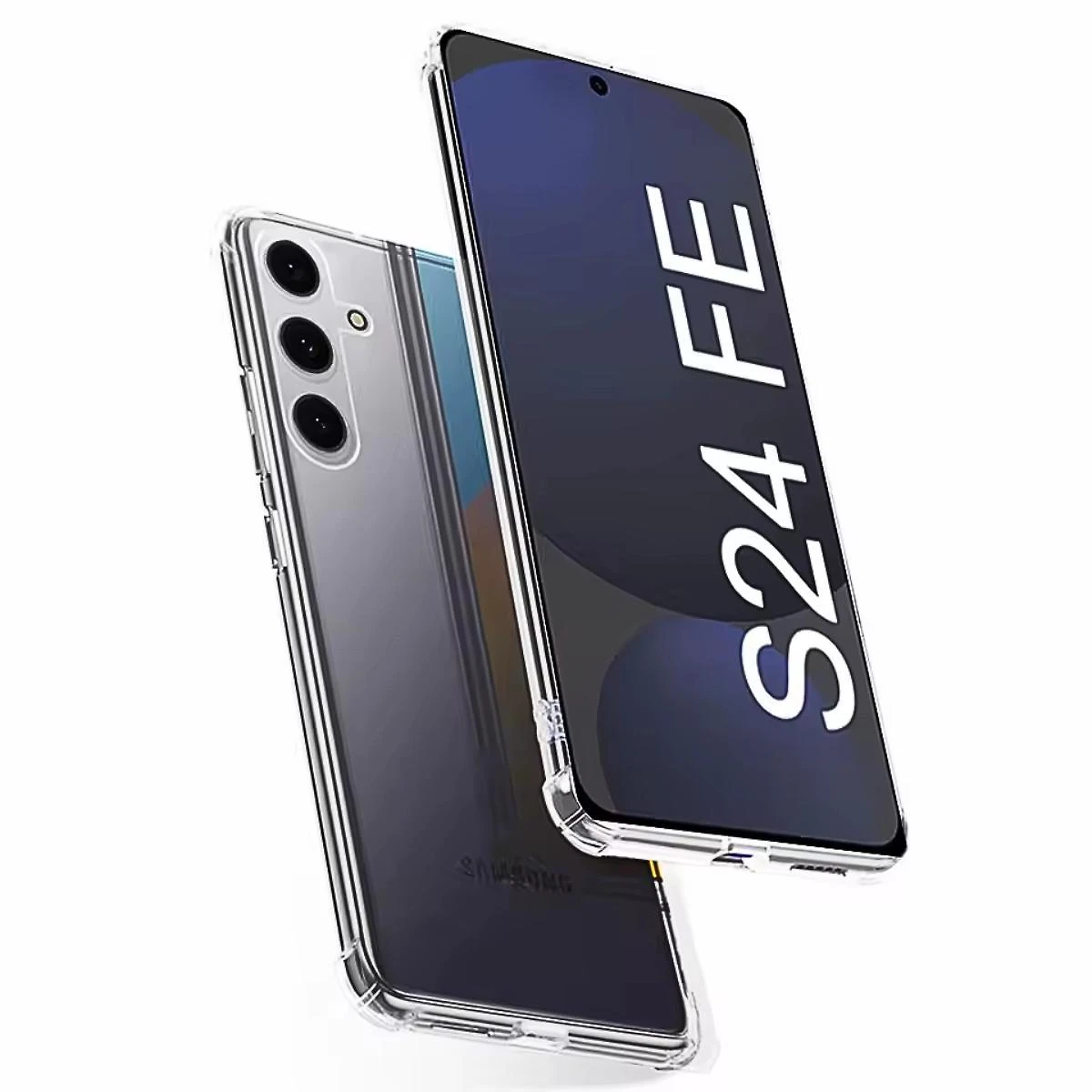 Miniatura Capinha Galaxy S24Fe Transparente Bordas Reforçadas