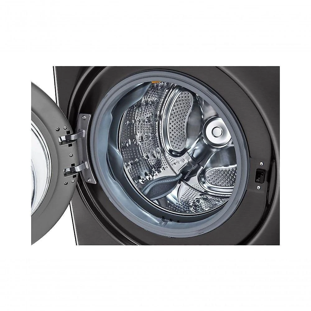 Lava e Seca LG Smart 18kg Black Inox com Inteligência Artificial AIDD™ WD18BV2S6B 220V