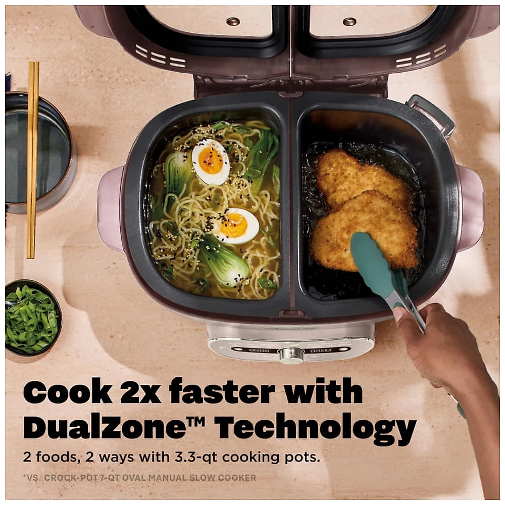 Multicooker Ninja MultiPot XL 12 em 1 DualZone MZ1001PU3, Stone Purple
