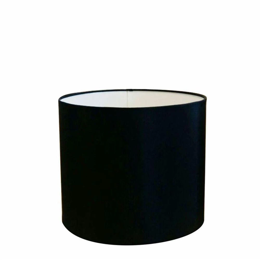 Cúpula Abajur E Luminária Cilíndrica Vivare Cp-7012 ø30x25cm - Bocal Nacional Preto