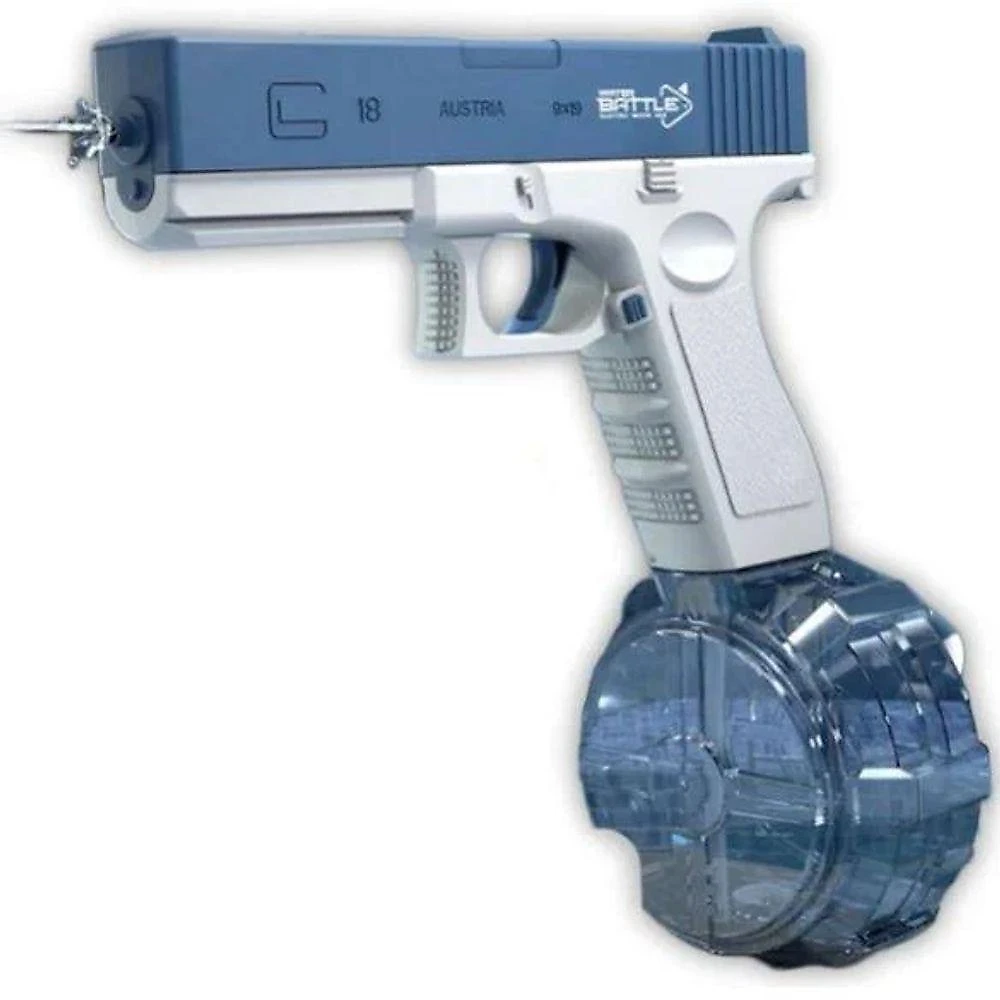 Arma De Agua Elétrica Automática 2 Pente Carregável - Azul