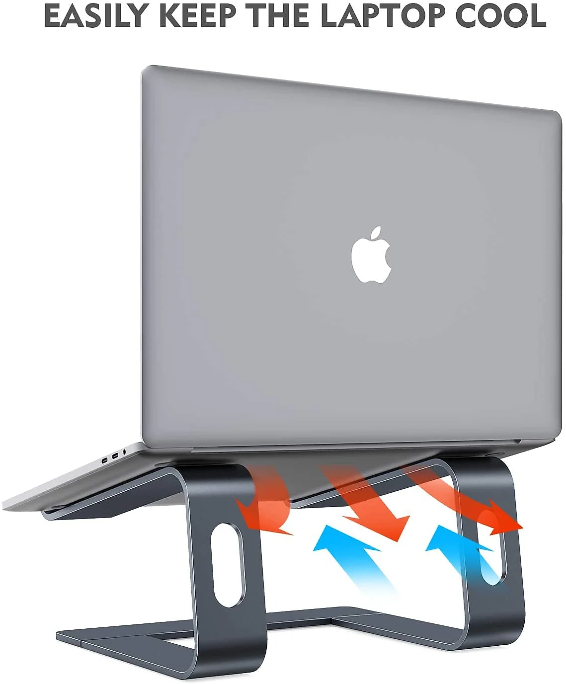Suporte Ergonômico Laptop Nulaxy Ajustável Dobrável 2540cm Cinza