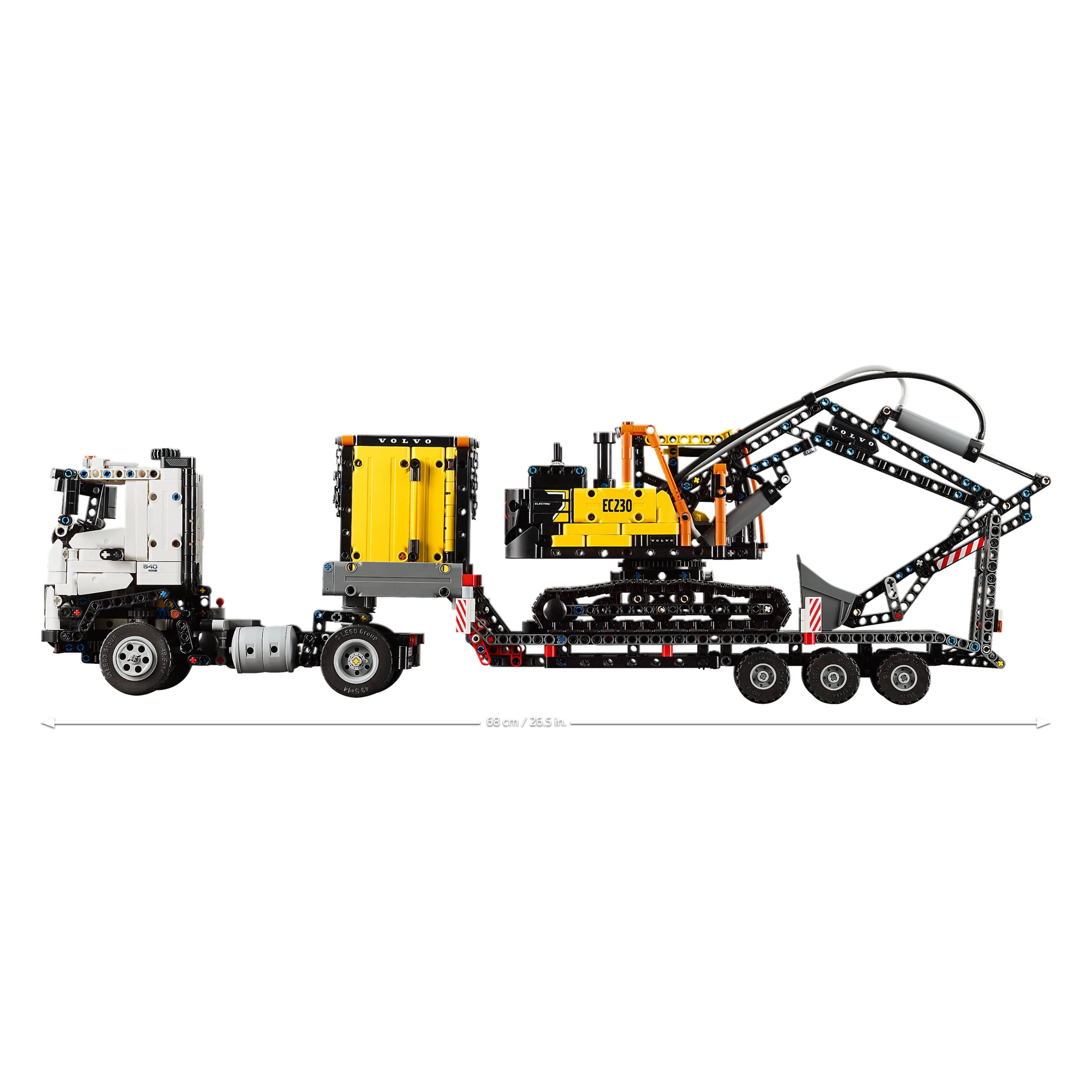 LEGO Technic - Caminhão Volvo FMX e escavadeira elétrica EC230