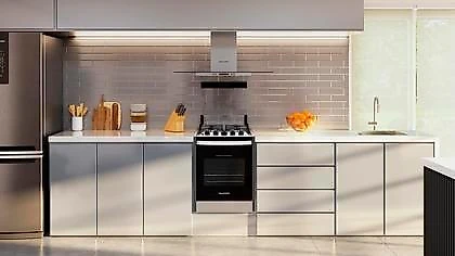 Fogão Brastemp 4 Bocas de embutir Inox BYO4EBR Bivolt