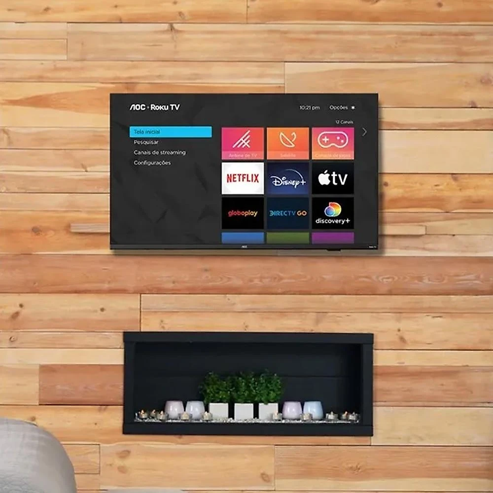 Smart TV 32 Polegadas AOC Roku TV DLED - Série 5155