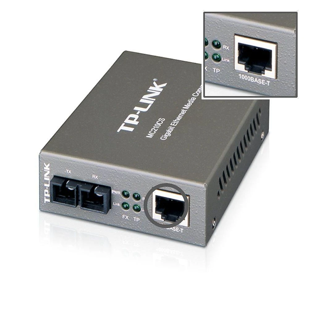 Conversor de Mídia Gigabit de Modo Único MC210CS Monomodo TP-Link