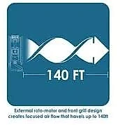 Ventilador XPOWER P26AR IndustrialResidencial 1300 CFM 4 Velocidades Azul 110V