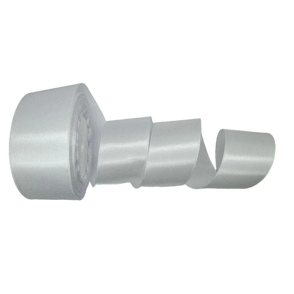 Fita de Cetim Nº 9 100% Cetim 38mm Branco Rolo 11m para Artesanato OEM
