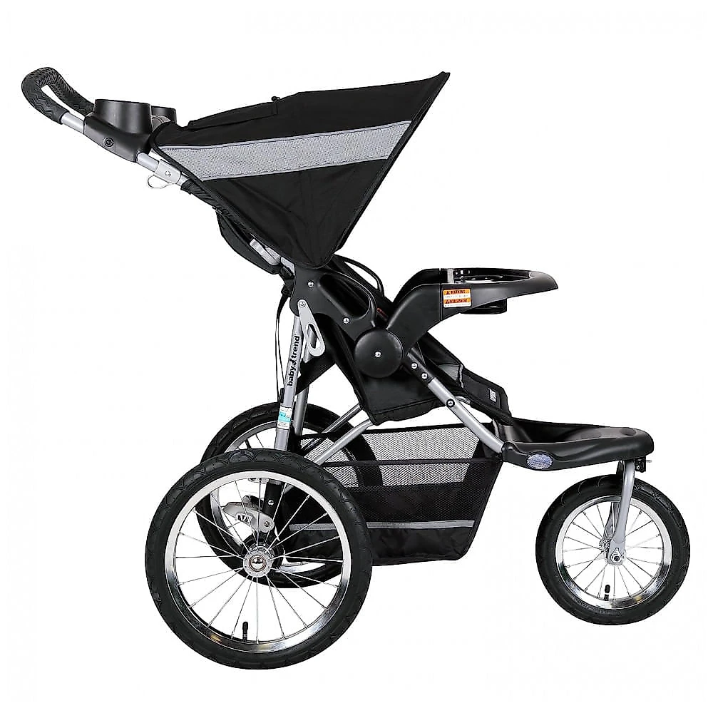 Carrinho de Bebê com Cadeira para Carro Baby Trend Corredor, Preto e Branco