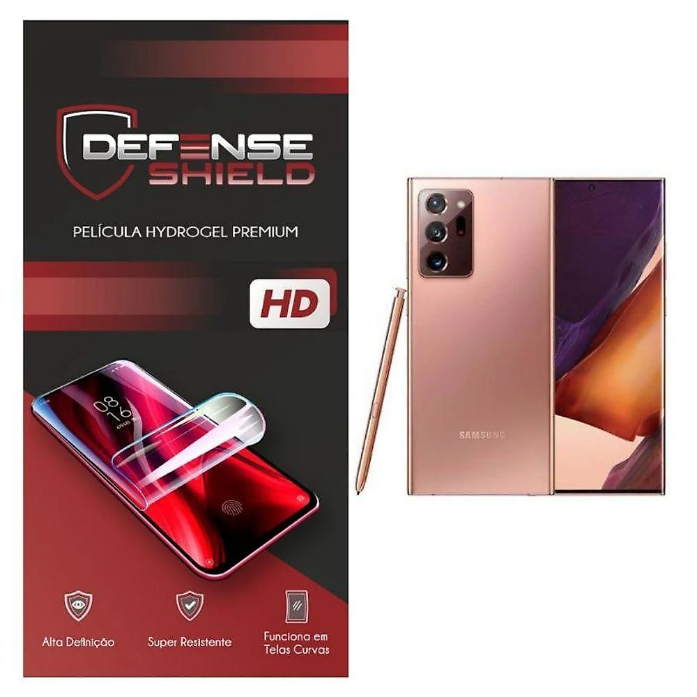 Pelicula Hydrogel Premium Para Galaxy Note 20 Ultra 2 Proteção Frontal + Verso Defense Shield