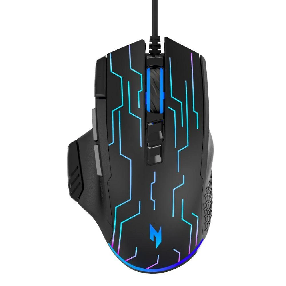 Mouse Gamer Óptico com Fio Nitro NMW105 8 Botões Rgb Preto Acer
