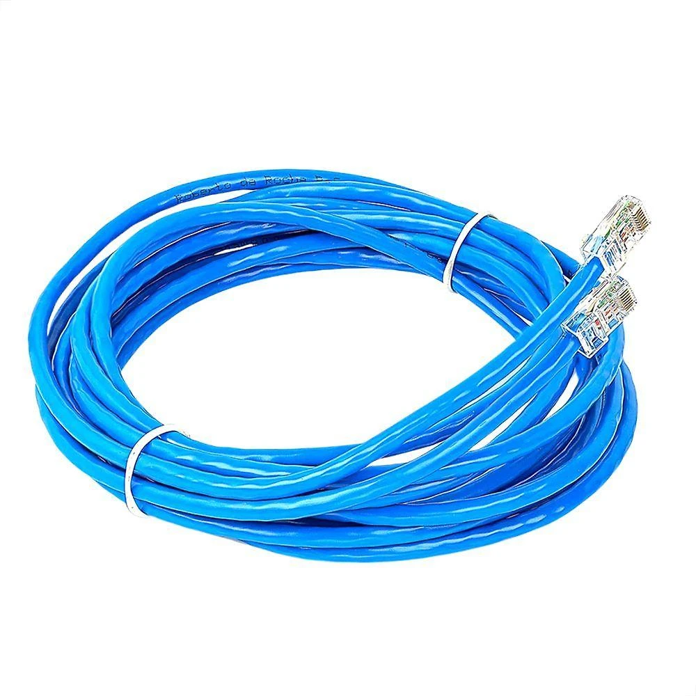 Cabo De Rede Cat5e Montado Azul - 60 Metros