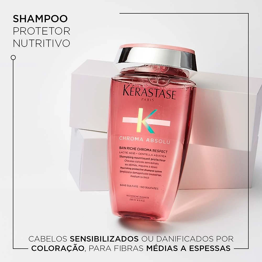 Kérastase chroma absolu bain riche chroma respect shampoo 250ml